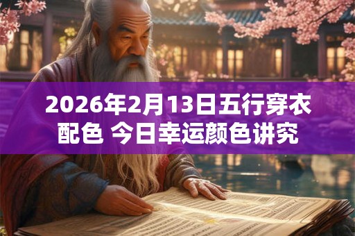 2026年2月13日五行穿衣配色 今日幸运颜色讲究