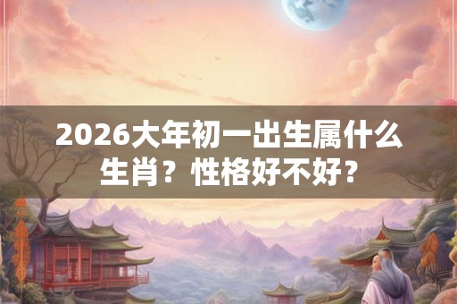 2026大年初一出生属什么生肖?性格好不好? 2026大年初一出生属什么生肖?性格好不好?