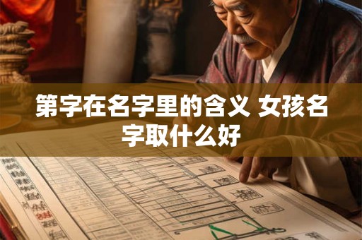 第字在名字里的含义 女孩名字取什么好