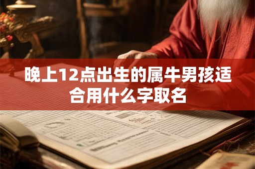 晚上12点出生的属牛男孩适合用什么字取名