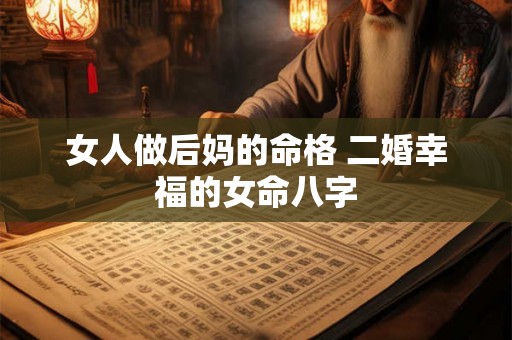 女人做后妈的命格 二婚幸福的女命八字