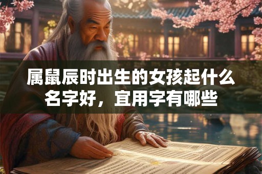 属鼠辰时出生的女孩起什么名字好，宜用字有哪些