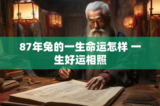 87年兔的一生命运怎样 一生好运相照