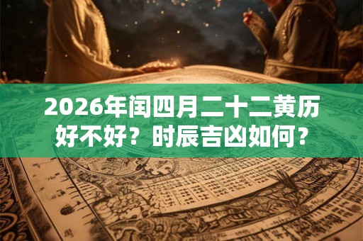 2026年闰四月二十二黄历好不好？时辰吉凶如何？