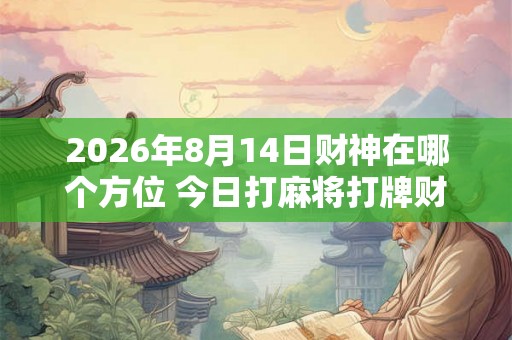2026年8月14日财神在哪个方位 今日打麻将打牌财运方位 2026年8月14日财神在哪个方位 今日打麻将打牌财运方位
