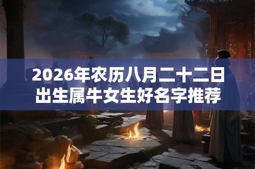 2026年农历八月二十二日出生属牛女生好名字推荐