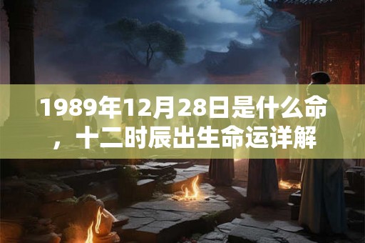 1989年12月28日是什么命，十二时辰出生命运详解
