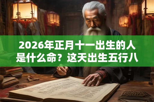 2026年正月十一出生的人是什么命?这天出生五行八字是什么? 2026年正月十一出生的人是什么命?这天出生五行八字是什么?