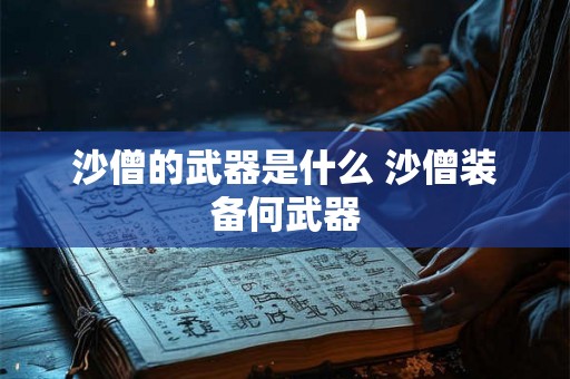 沙僧的武器是什么 沙僧装备何武器