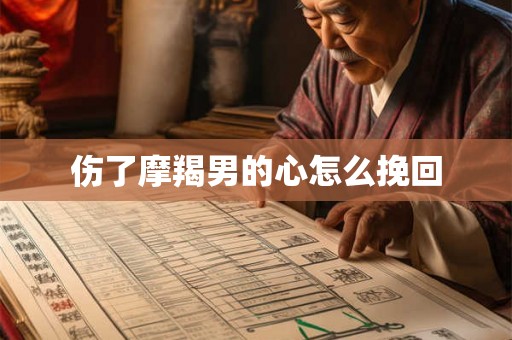 伤了摩羯男的心怎么挽回