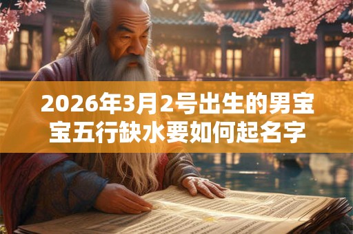 2026年3月2号出生的男宝宝五行缺水要如何起名字