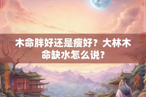 木命胖好还是瘦好？大林木命缺水怎么说？