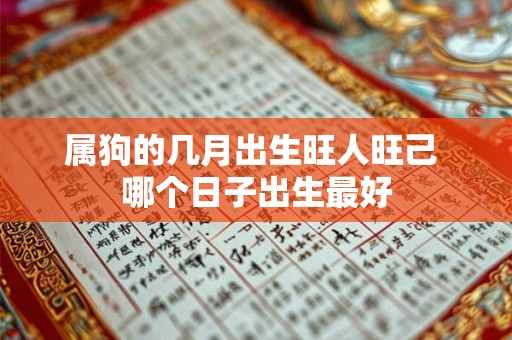 属狗的几月出生旺人旺己 哪个日子出生最好