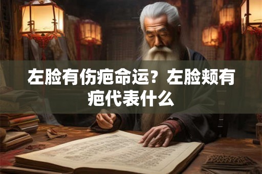 左脸有伤疤命运？左脸颊有疤代表什么