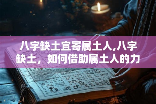 八字缺土宜寄属土人,八字缺土，如何借助属土人的力量？