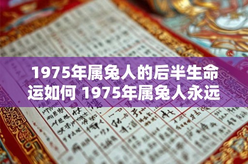 1975年属兔人的后半生命运如何 1975年属兔人永远最旺的颜色 1975年属兔人的后半生命运如何 1975年属兔人永远最旺的颜色