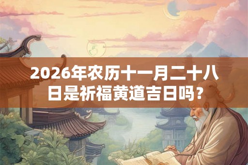 2026年农历十一月二十八日是祈福黄道吉日吗？
