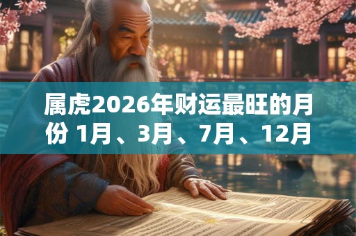 属虎2026年财运最旺的月份 1月、3月、7月、12月