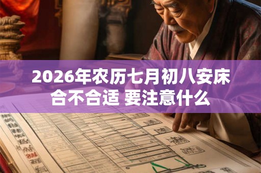 2026年农历七月初八安床合不合适 要注意什么 2026年农历七月初八安床合不合适 要注意什么