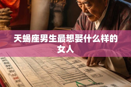 天蝎座男生最想娶什么样的女人 天蝎座男生最想娶什么样的女人