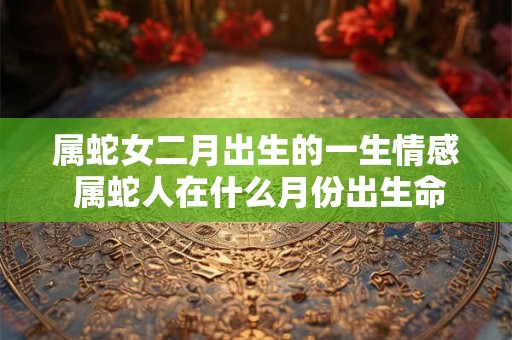 属蛇女二月出生的一生情感 属蛇人在什么月份出生命苦