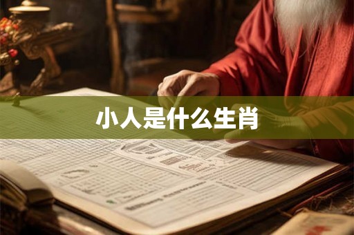 小人是什么生肖