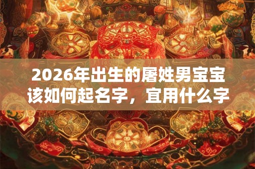 2026年出生的屠姓男宝宝该如何起名字,宜用什么字。 2026年出生的屠姓男宝宝该如何起名字,宜用什么字。