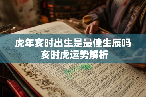 虎年亥时出生是最佳生辰吗 亥时虎运势解析