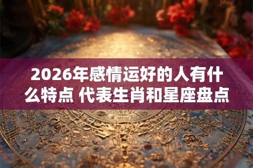 2026年感情运好的人有什么特点 代表生肖和星座盘点