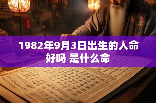1982年9月3日出生的人命好吗 是什么命