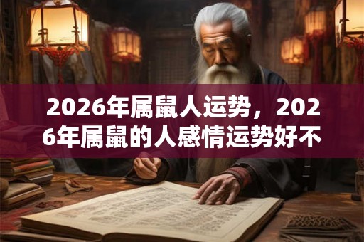 2026年属鼠人运势，2026年属鼠的人感情运势好不好？