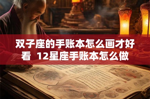 双子座的手账本怎么画才好看 12星座手账本怎么做 双子座的手账本怎么画才好看 12星座手账本怎么做