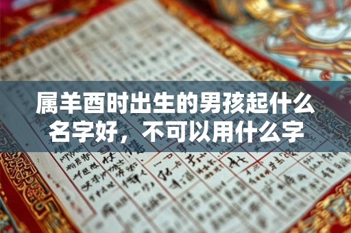 属羊酉时出生的男孩起什么名字好，不可以用什么字