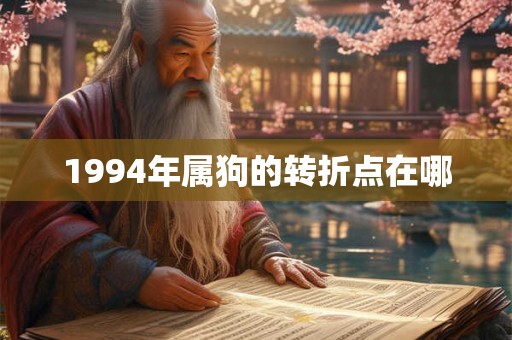 1994年属狗的转折点在哪