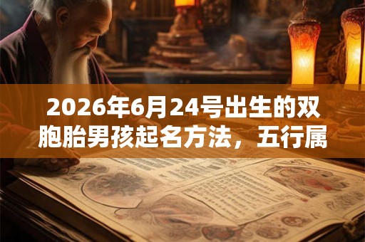 2026年6月24号出生的双胞胎男孩起名方法,五行属什么 2026年6月24号出生的双胞胎男孩起名方法,五行属什么