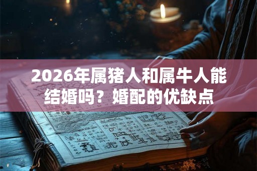 2026年属猪人和属牛人能结婚吗？婚配的优缺点