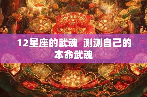 12星座的武魂  测测自己的本命武魂