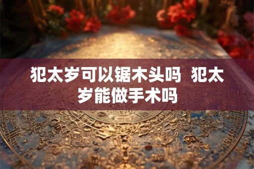 犯太岁可以锯木头吗  犯太岁能做手术吗