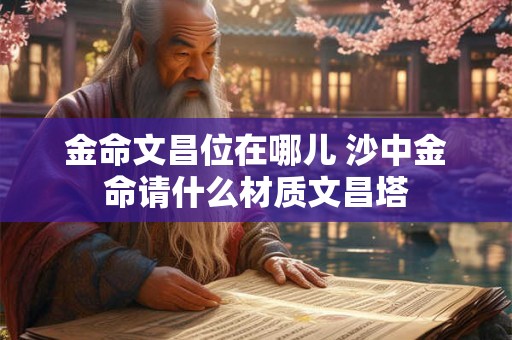 金命文昌位在哪儿 沙中金命请什么材质文昌塔
