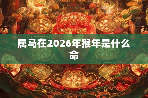 属马在2026年猴年是什么命 属马在2026年猴年是什么命