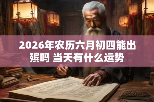 2026年农历六月初四能出殡吗 当天有什么运势