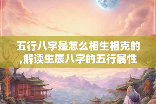 五行八字是怎么相生相克的,解读生辰八字的五行属性