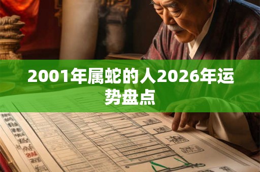2001年属蛇的人2026年运势盘点