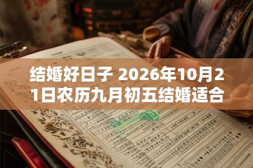 结婚好日子 2026年10月21日农历九月初五结婚适合否