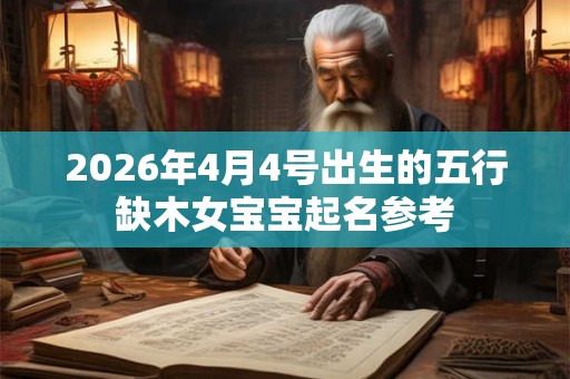 2026年4月4号出生的五行缺木女宝宝起名参考