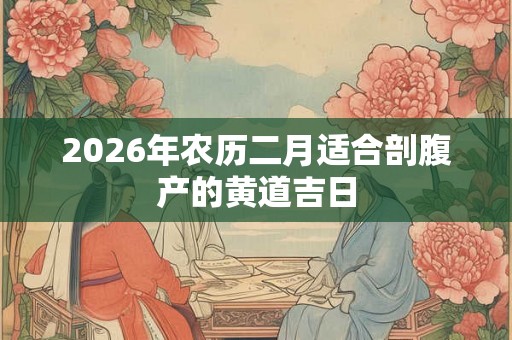 2026年农历二月适合剖腹产的黄道吉日