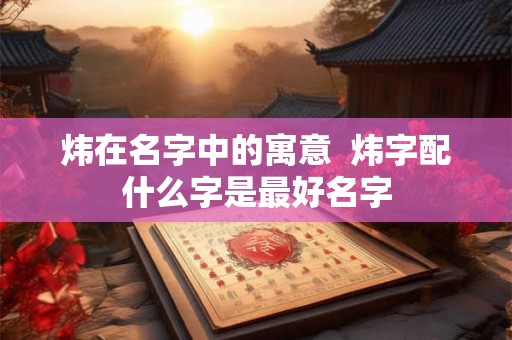 炜在名字中的寓意  炜字配什么字是最好名字