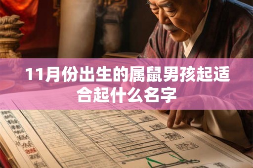 11月份出生的属鼠男孩起适合起什么名字