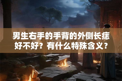 男生右手的手背的外侧长痣好不好?有什么特殊含义? 男生右手的手背的外侧长痣好不好?有什么特殊含义?