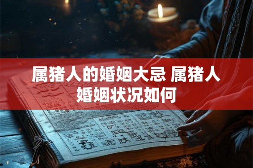 属猪人的婚姻大忌 属猪人婚姻状况如何